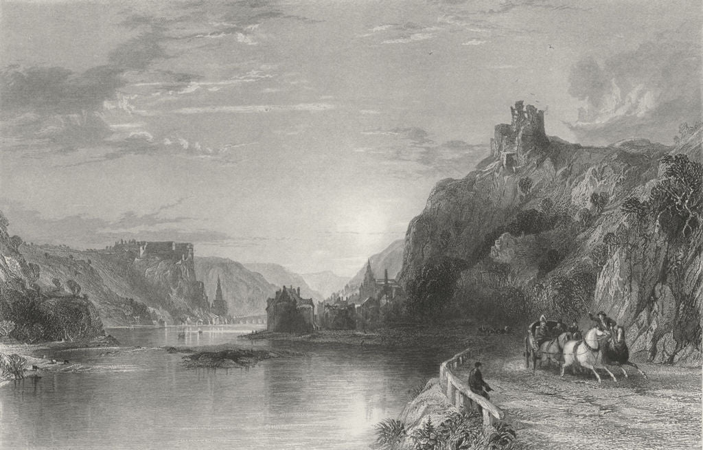 FRANCE. Tower of Creve-Coeur, Meuse. Belgium. Wright 1840 old antique print